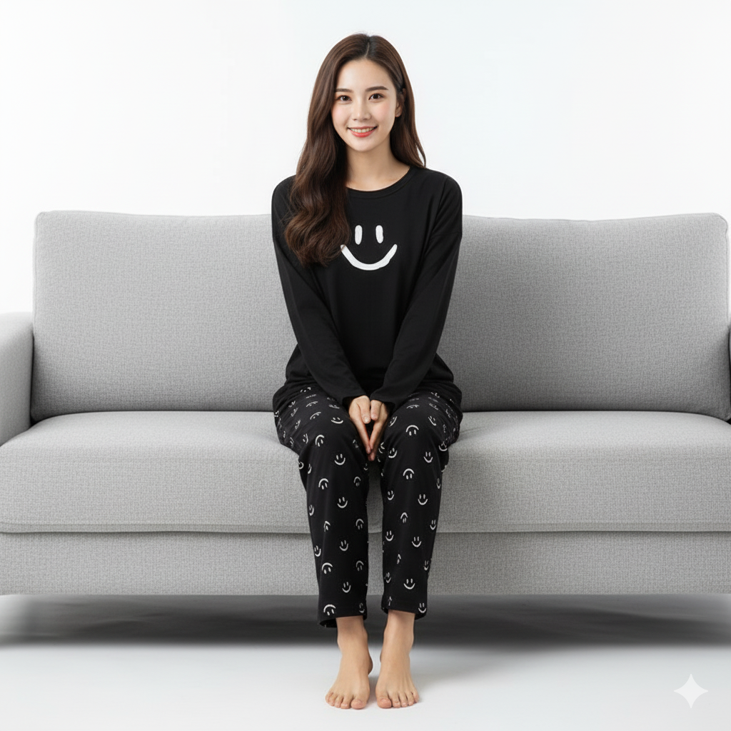 ✨ Premium Cotton Jersey Night Suit – Soft & Comfy Wear