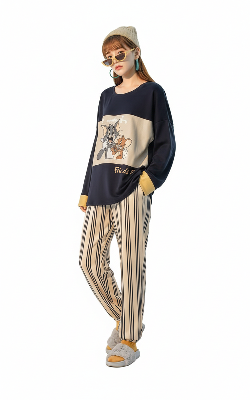 Girls Soft Jersey Night Suit