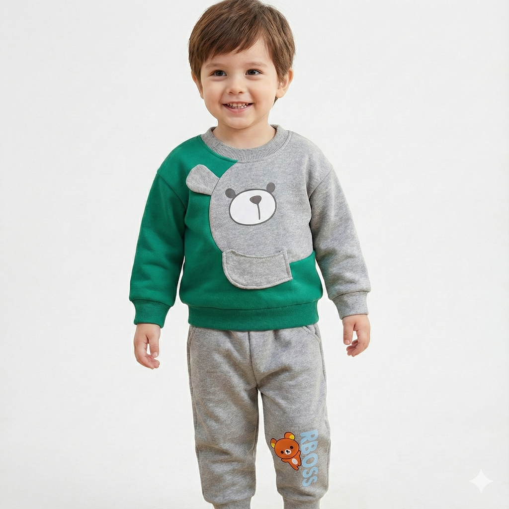Dodo Bear Kids Winter Fleece Suit (Soft & Warm)