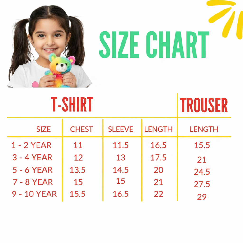 Colorful Heart Print Winter Set (1 to 10 years)