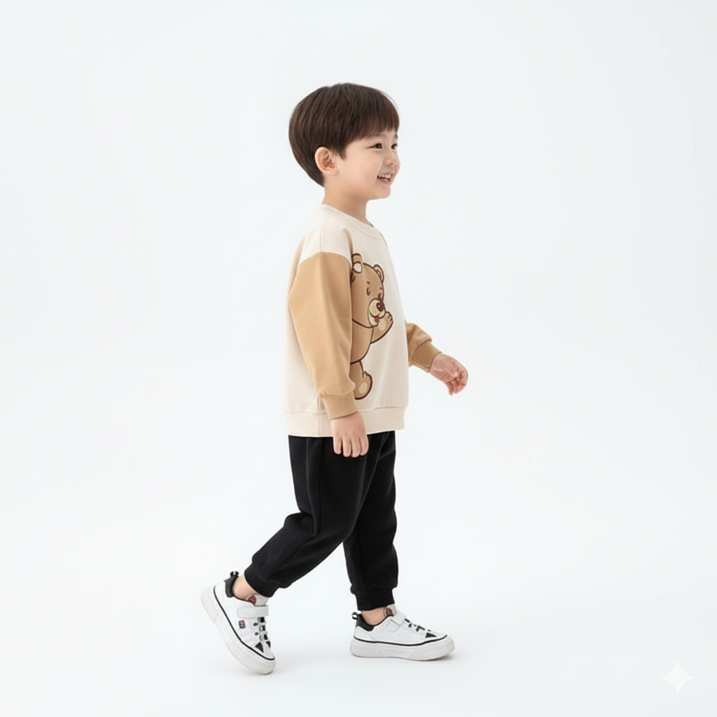 Cute Bear Double Fleece Winter Shirt (1 to 10 years)