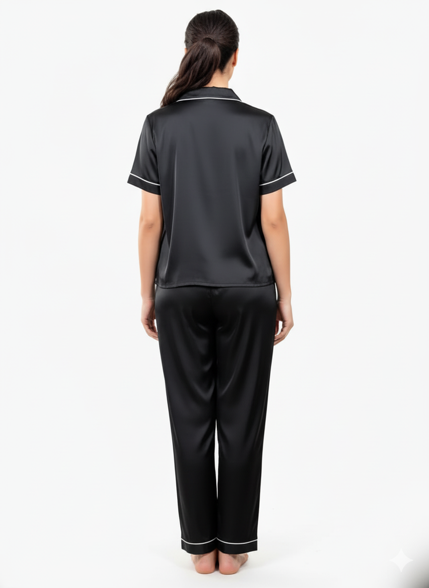 Premium Pipin Silk Night Suit