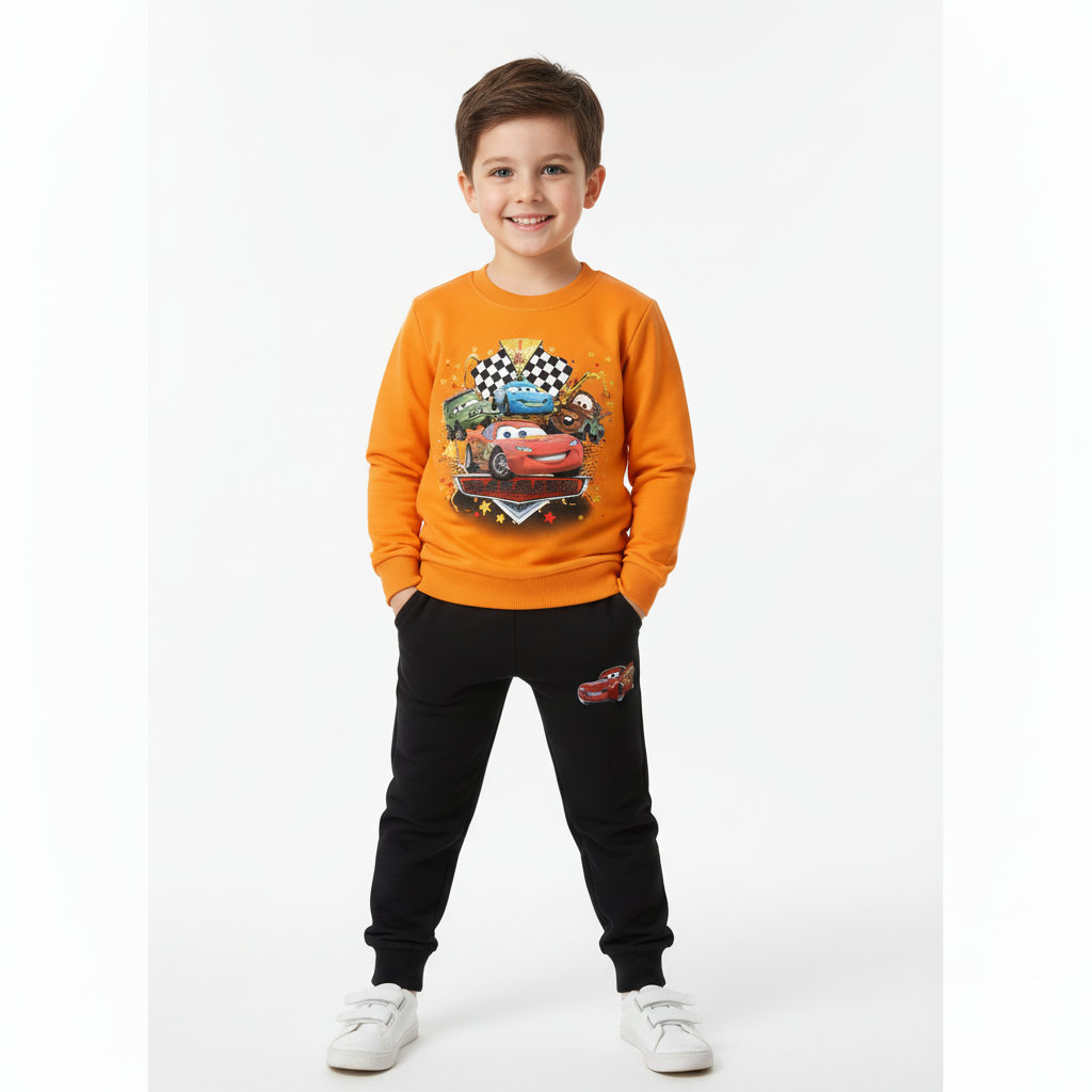 Lightning McQueen Print Boys Winter Suit