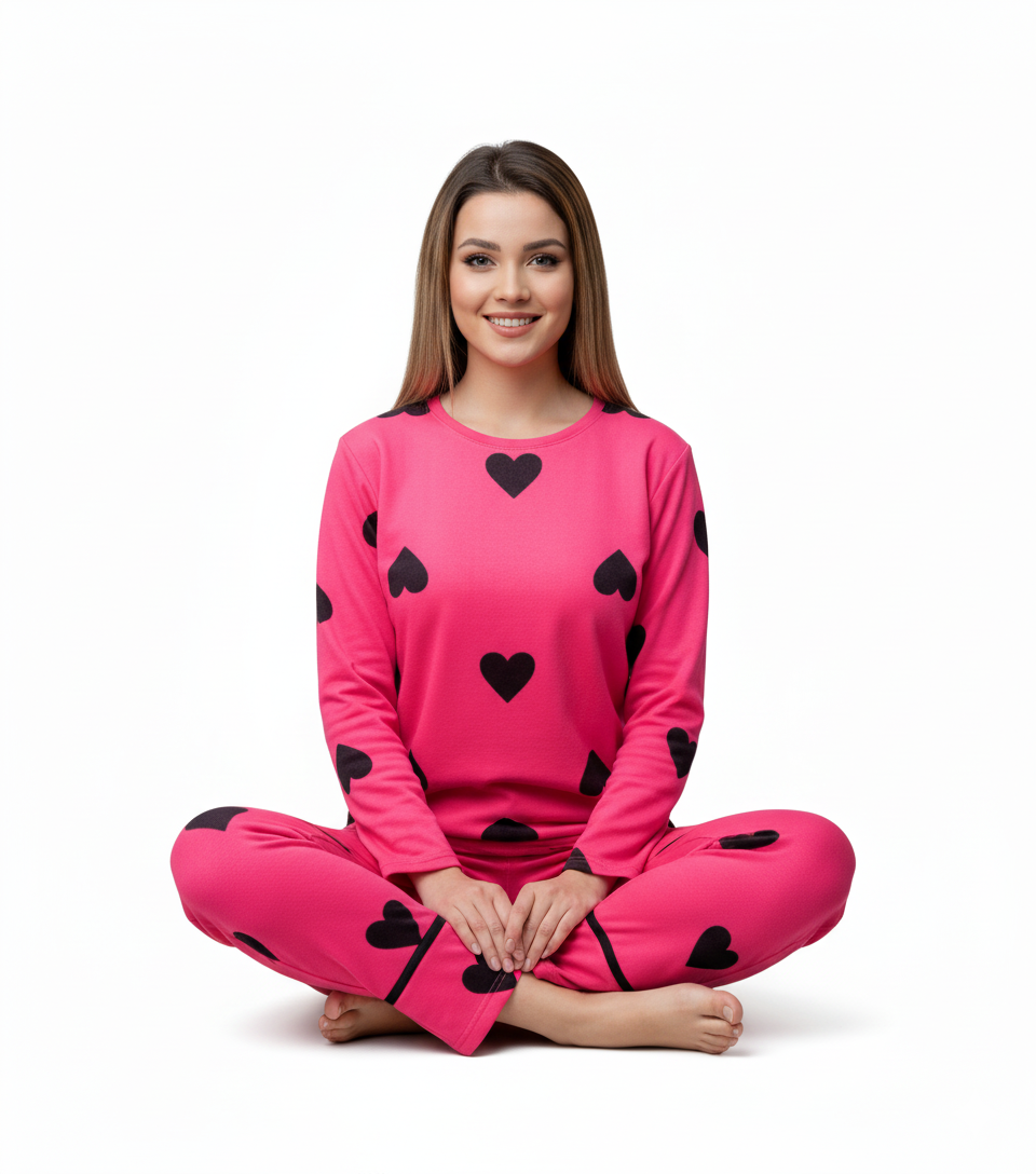 ✨ Premium Cotton Jersey Night Suit – Soft & Comfy Wear