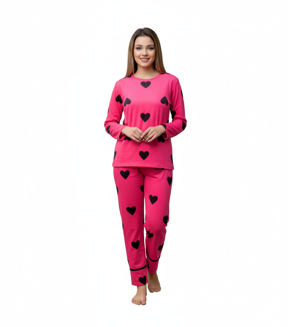 ✨ Premium Cotton Jersey Night Suit – Soft & Comfy Wear