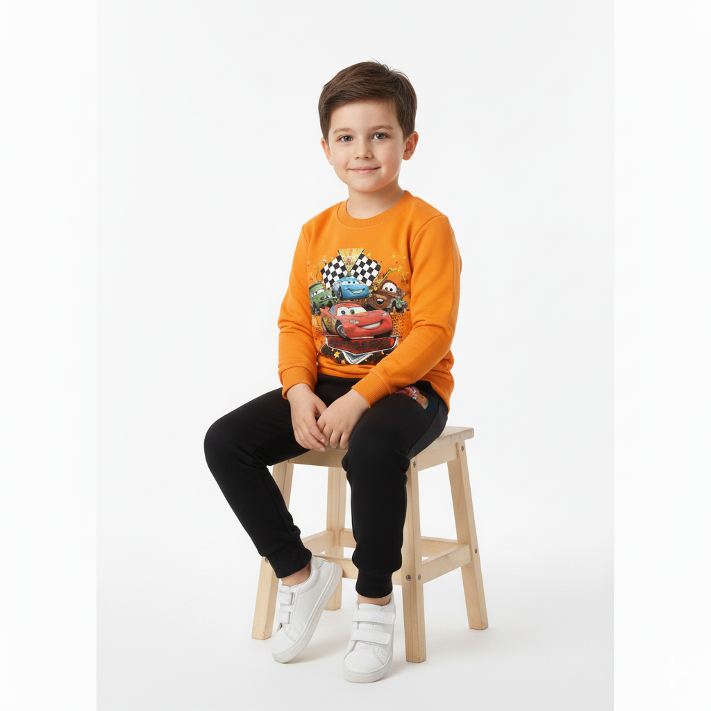 Lightning McQueen Print Boys Winter Suit