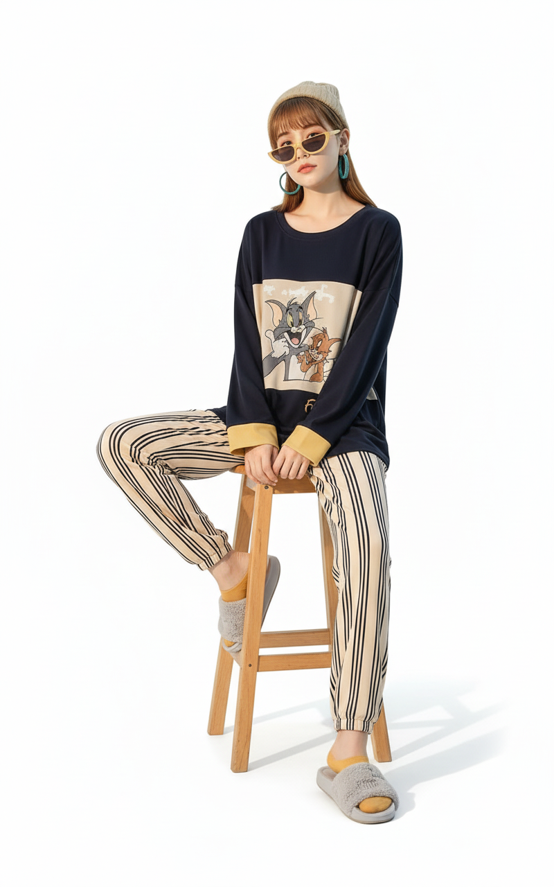 Girls Soft Jersey Night Suit