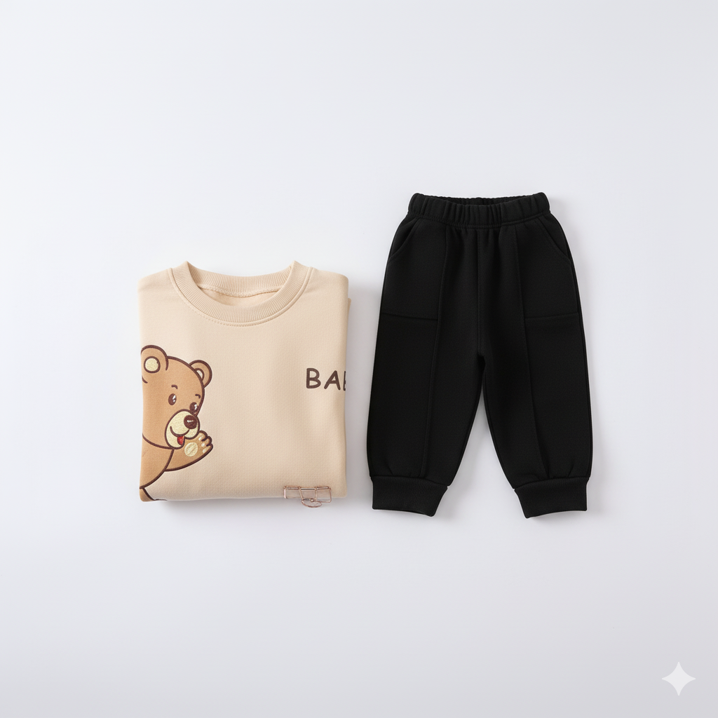 Cute Bear Double Fleece Winter Shirt (1 to 10 years)