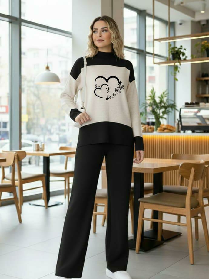 Women’s Double Fleece Tracksuit (Sweatshirt & Trouser Set)