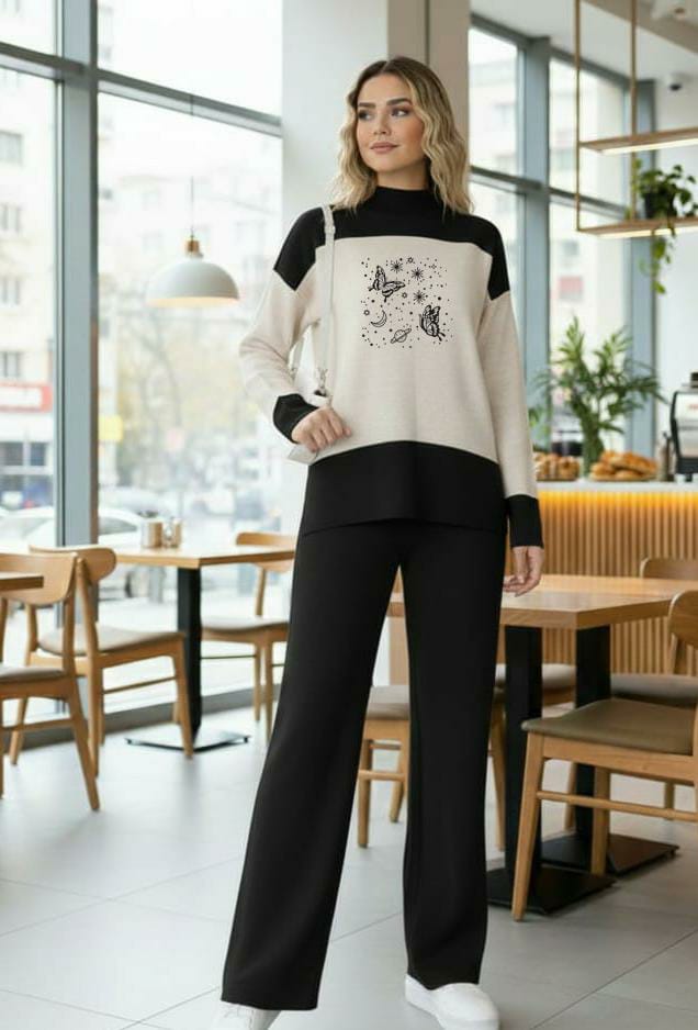 Women’s Double Fleece Tracksuit (Sweatshirt & Trouser Set)