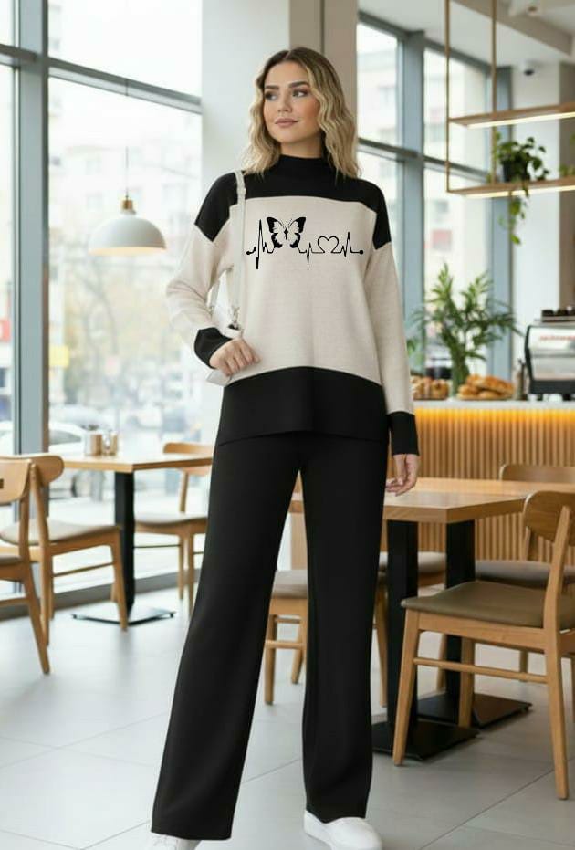 Women’s Double Fleece Tracksuit (Sweatshirt & Trouser Set)