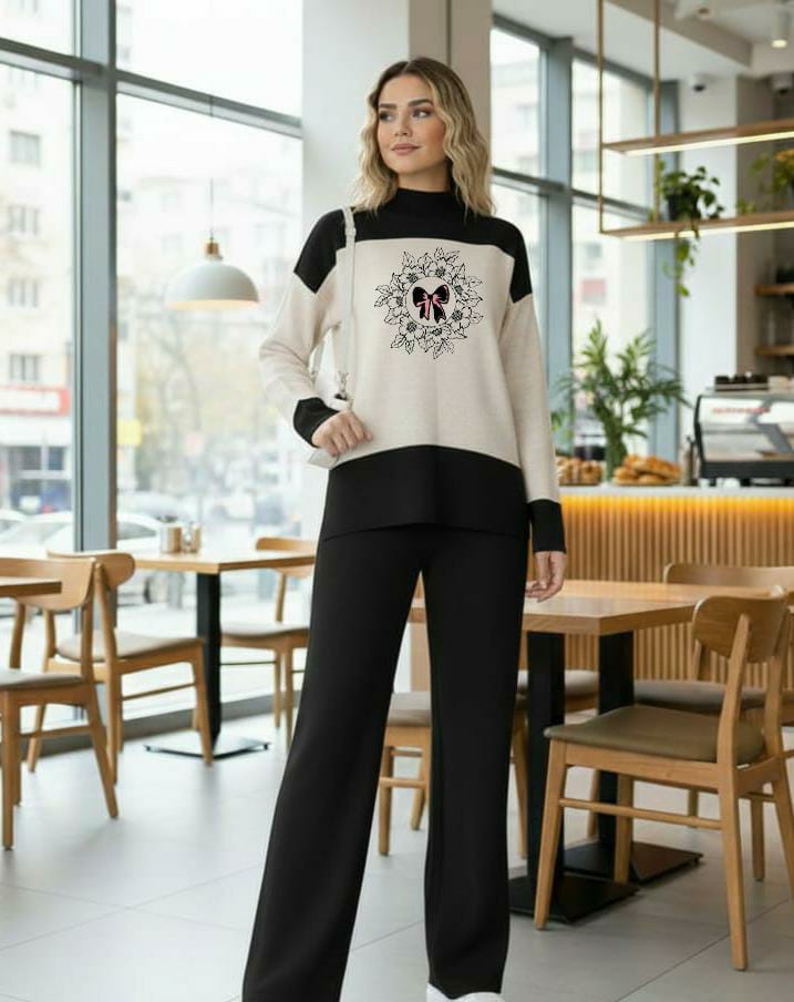 Women’s Double Fleece Tracksuit (Sweatshirt & Trouser Set)