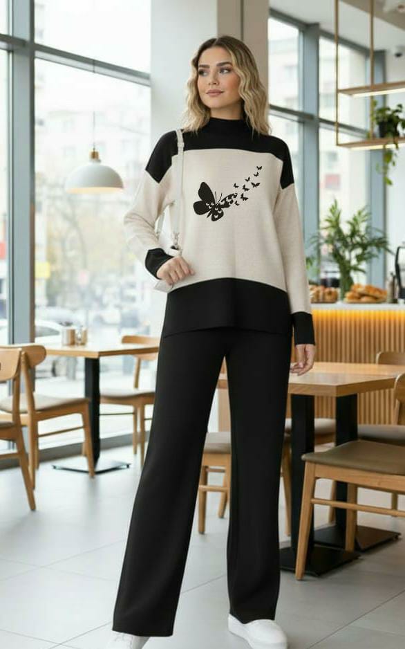 Women’s Double Fleece Tracksuit (Sweatshirt & Trouser Set)