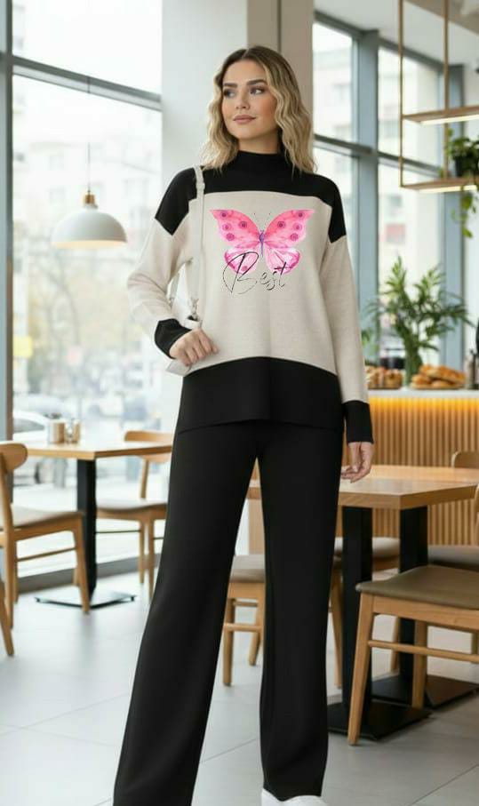 Women’s Double Fleece Tracksuit (Sweatshirt & Trouser Set)