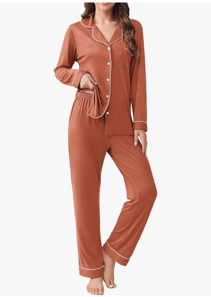 High Quality Piping Night Suits