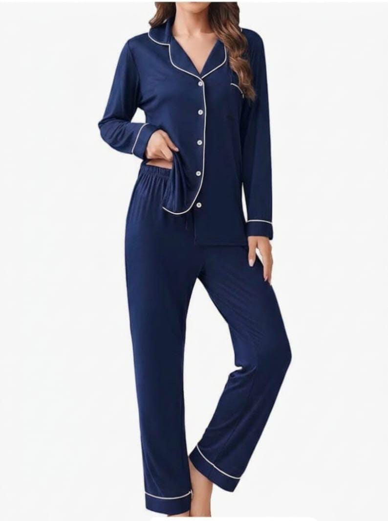 High Quality Piping Night Suits