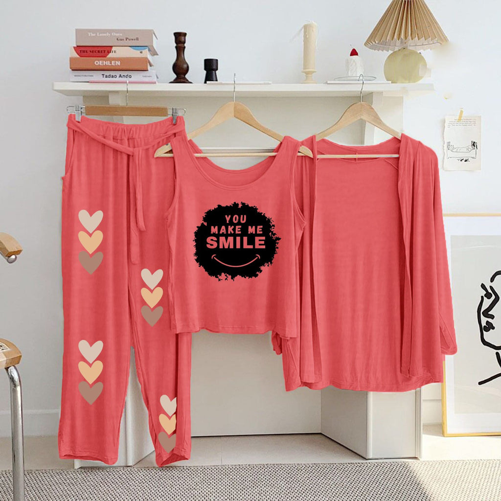 3 Pcs Night Printed Suit