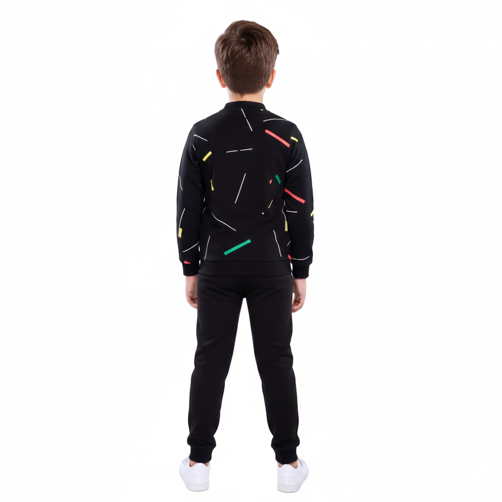 Boys/Girls Winter Fleece Tracksuit with Zipper Hoodie