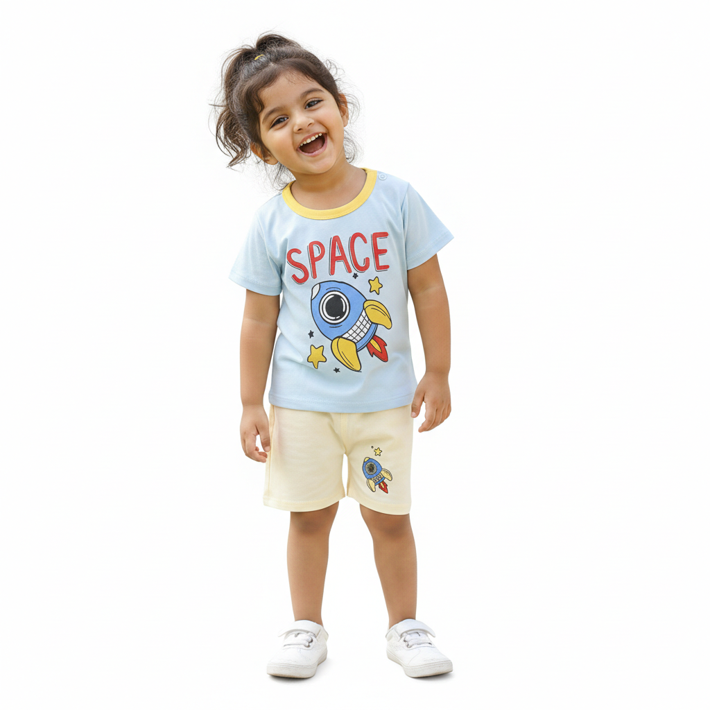 Space Rocket Print Suit