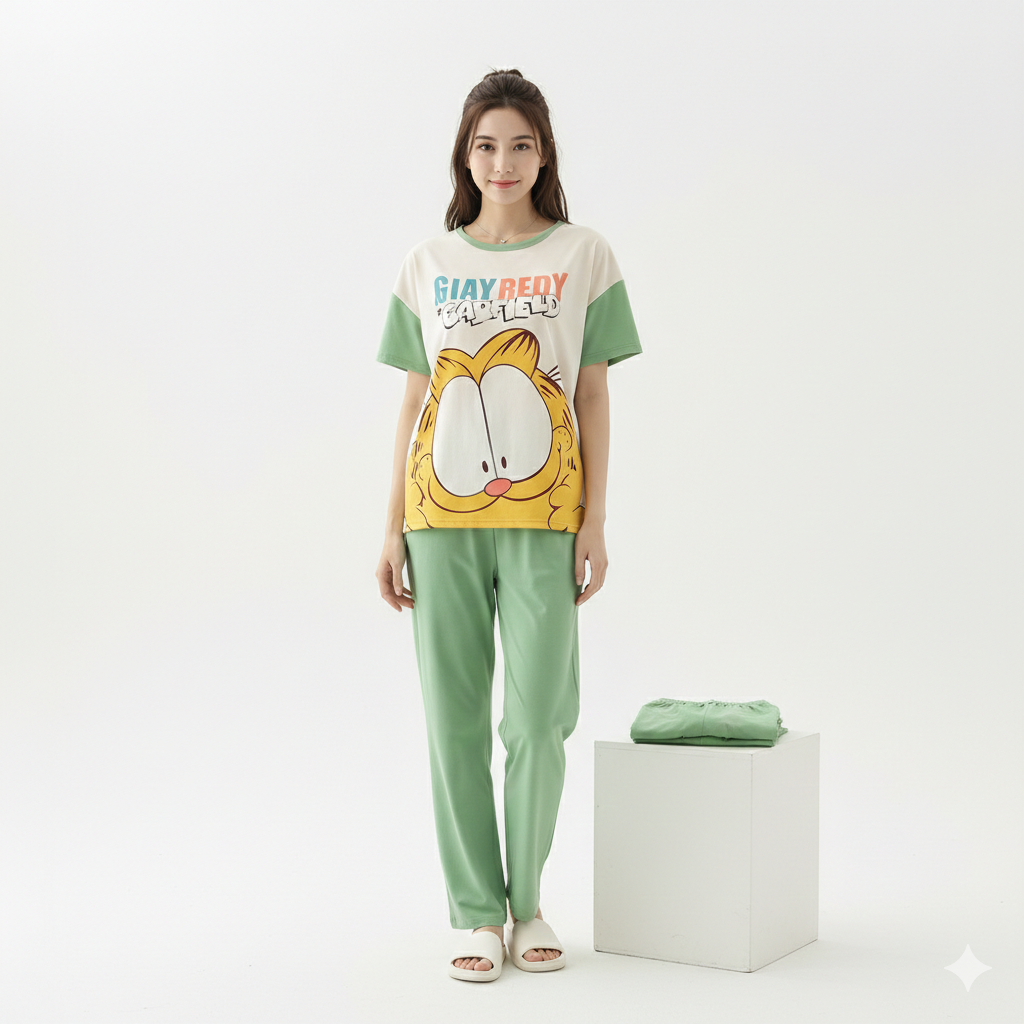 Mickey Mouse Fun Print 3-PCS Loungewear Set | Shirt, Pajama & Shorts
