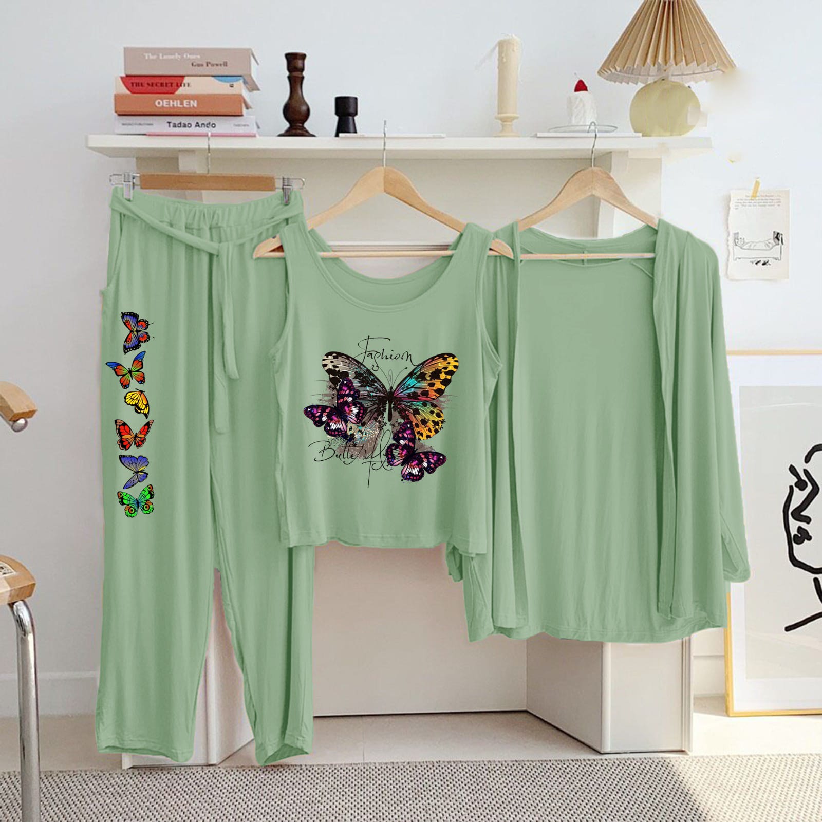 Night Printed Suit 3 Pcs