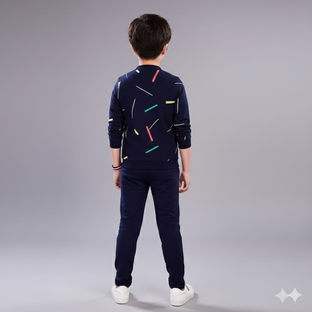 Boys/Girls Winter Fleece Tracksuit with Zipper Hoodie