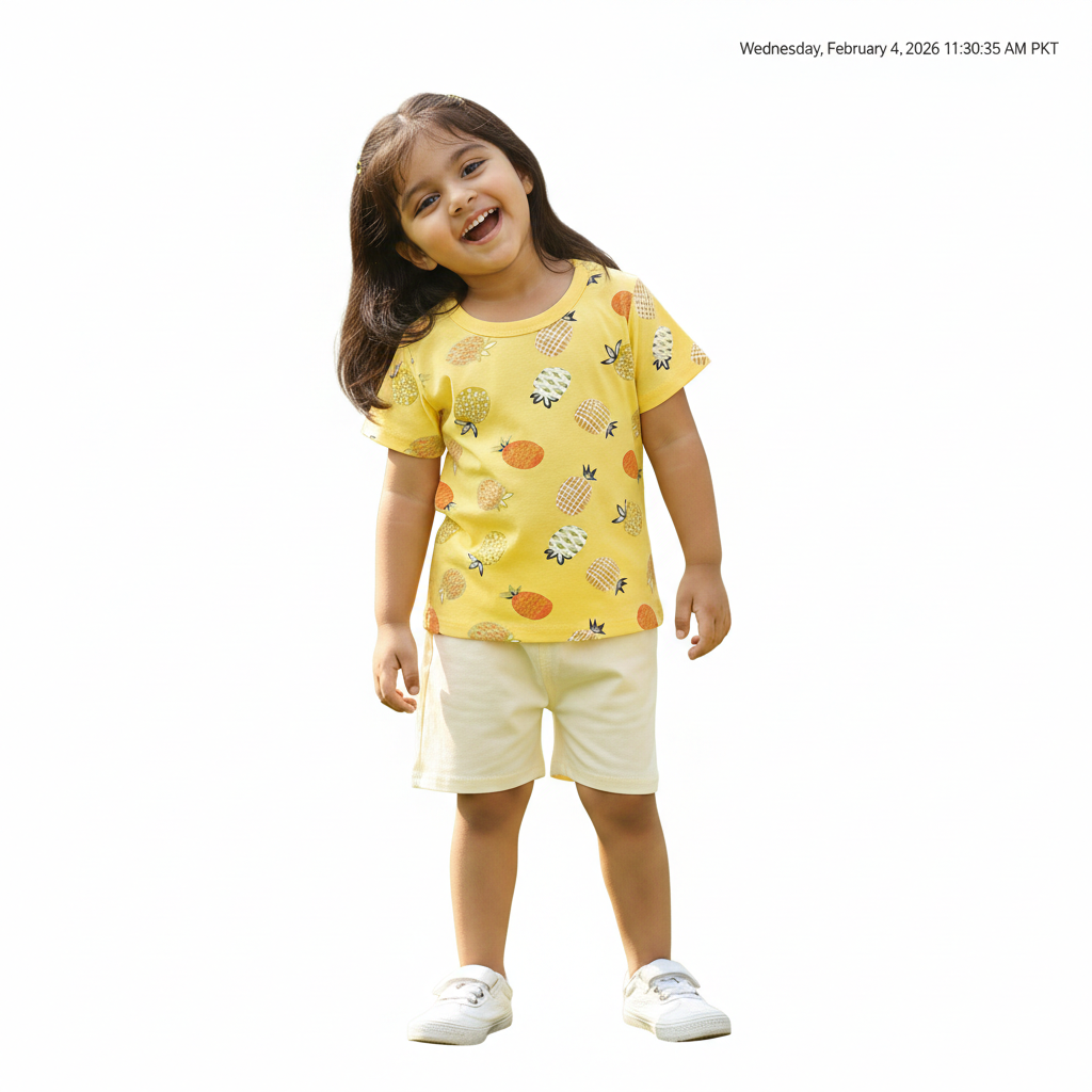 Little Sunshine in Pineapple Print