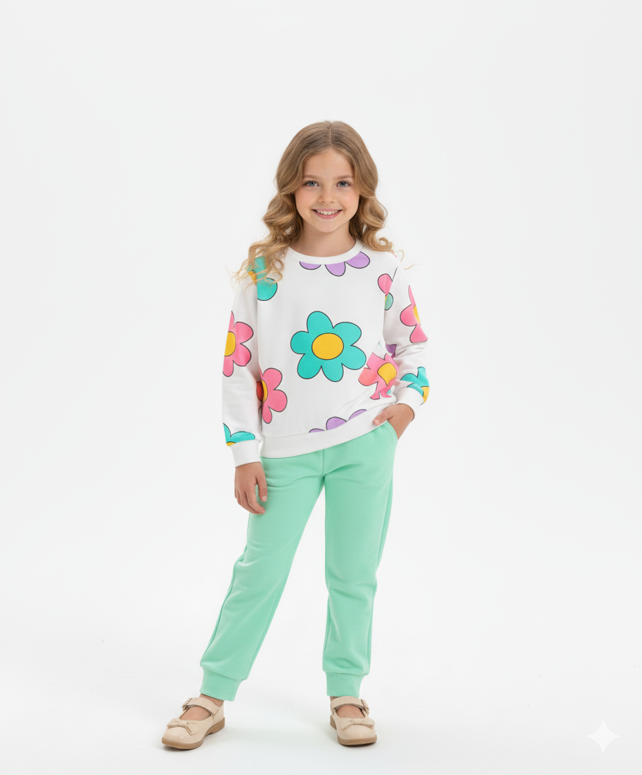 Multi Flower Kids Pair