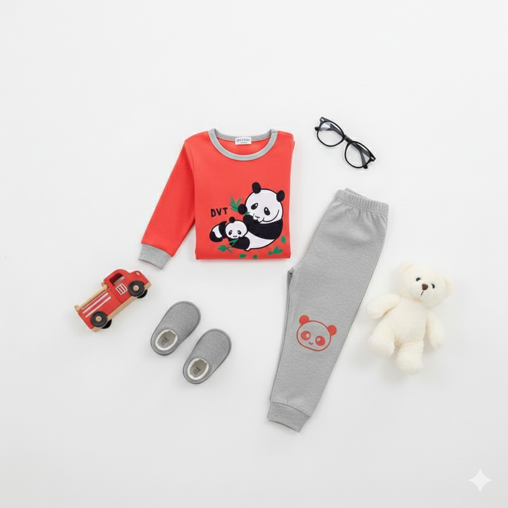 Panda Love Kids Thermal Set