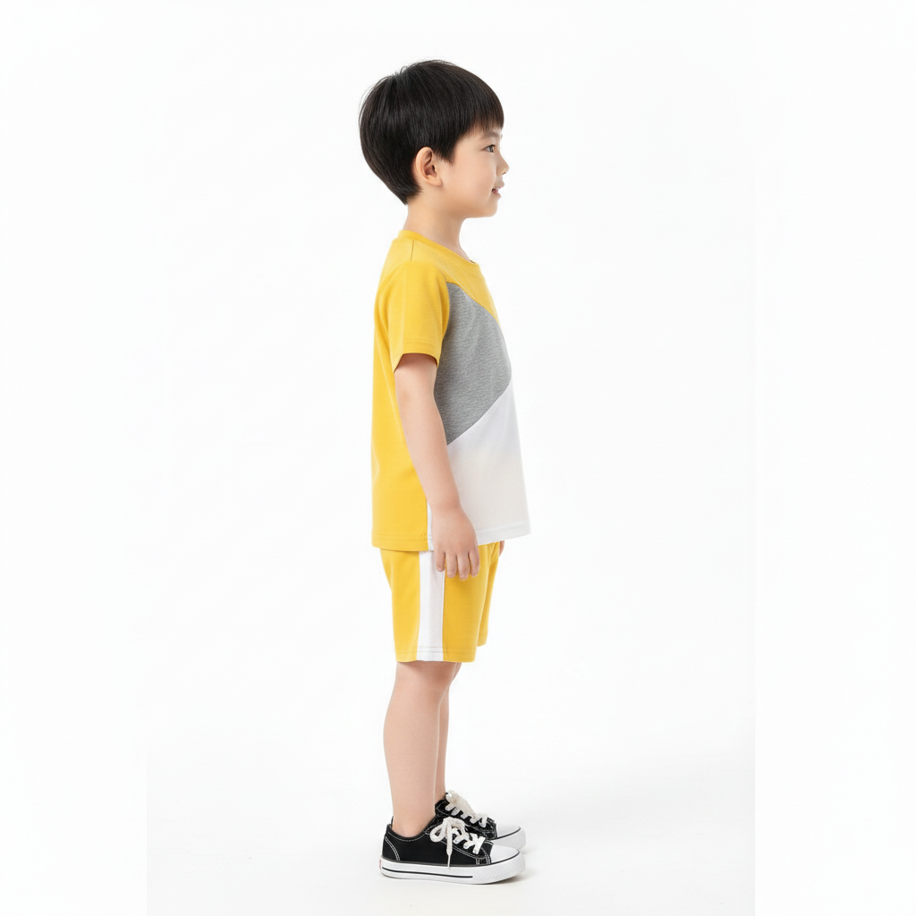 Vibrant Sun-Yellow 2-Piece Outfit for Toddlers - Stylish Casual Wear