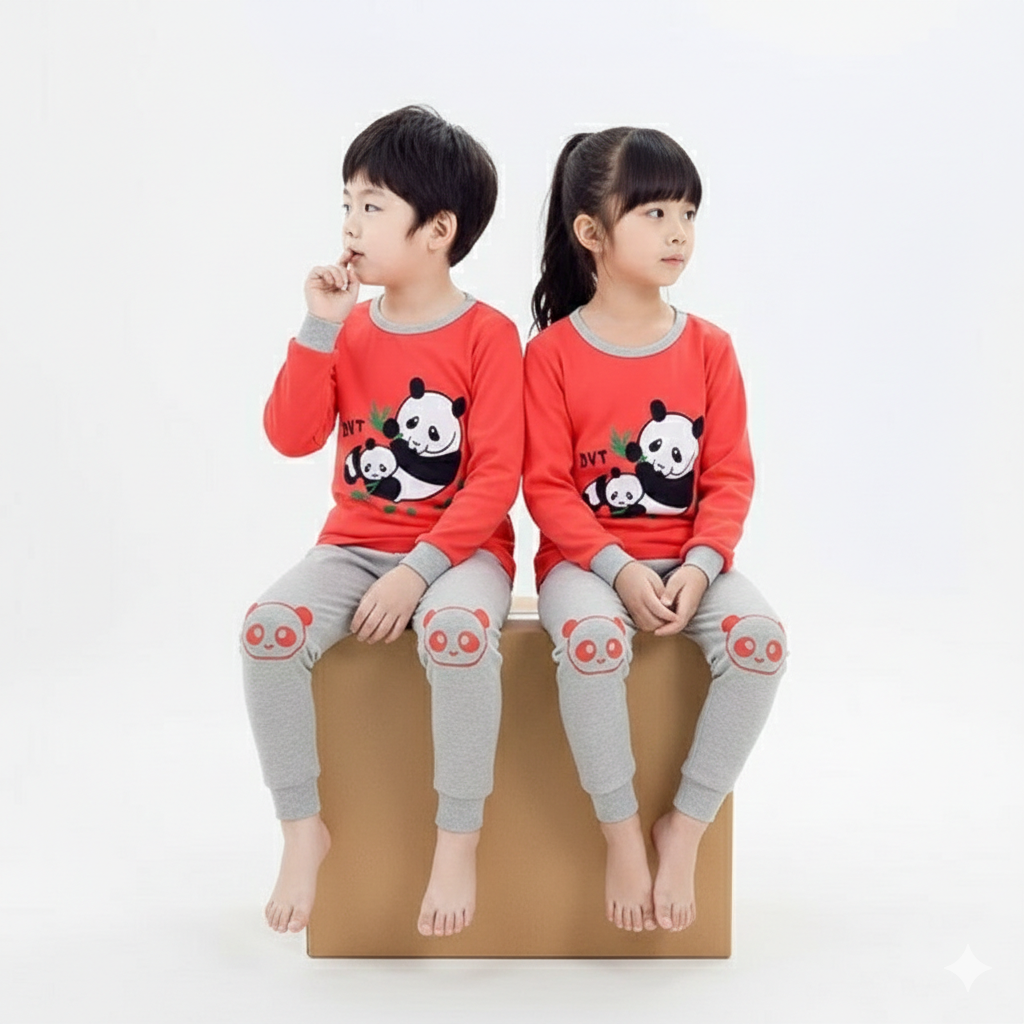 Panda Love Kids Thermal Set