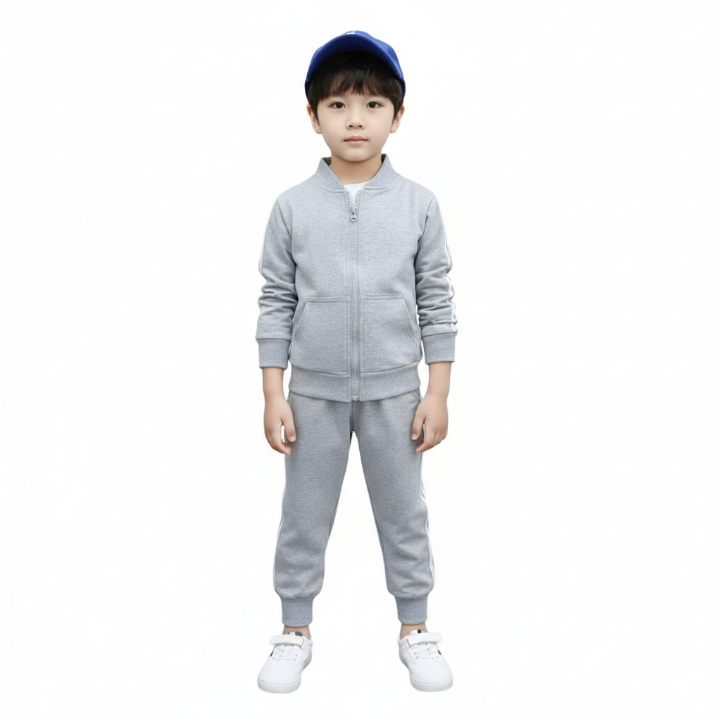 Boys/Girls Winter Fleece Tracksuit with Zipper Hoodie