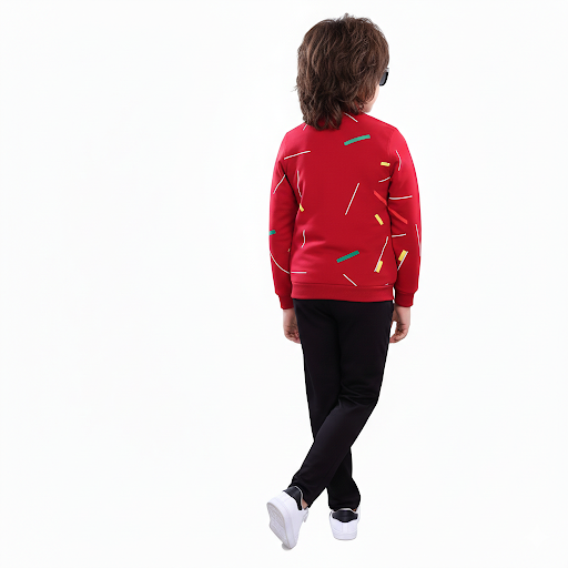 Boys/Girls Winter Fleece Tracksuit with Zipper Hoodie