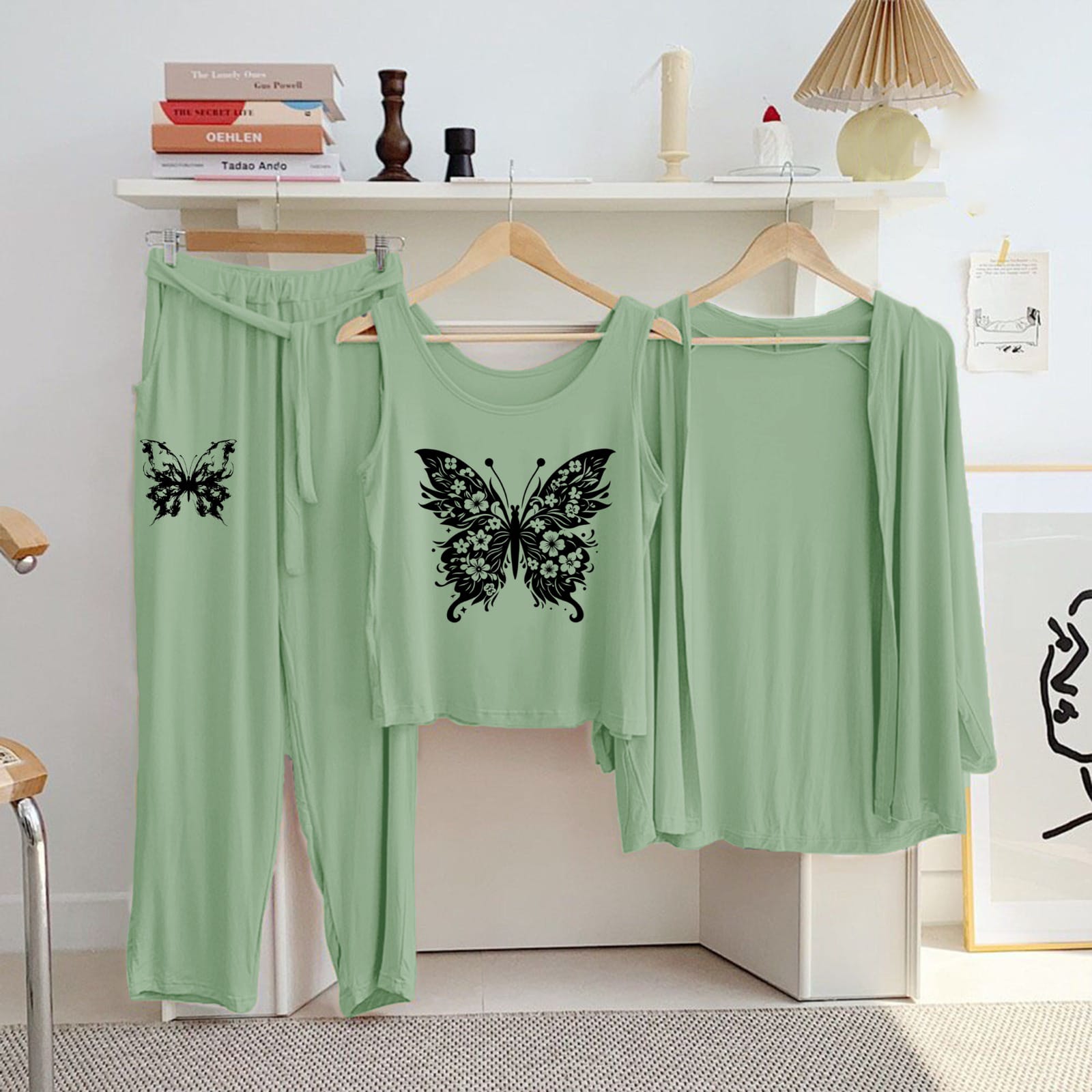 Night Printed Suit 3 Pcs