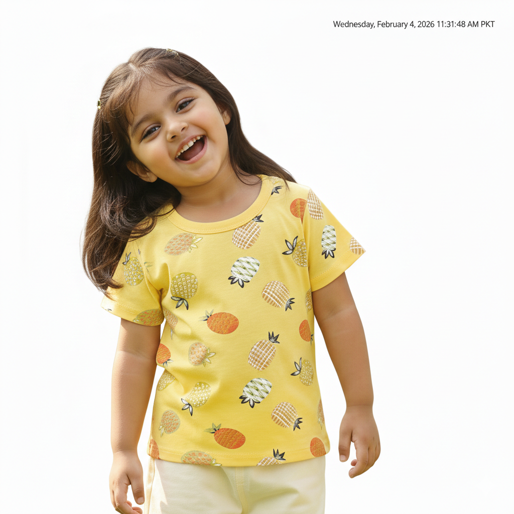 Little Sunshine in Pineapple Print