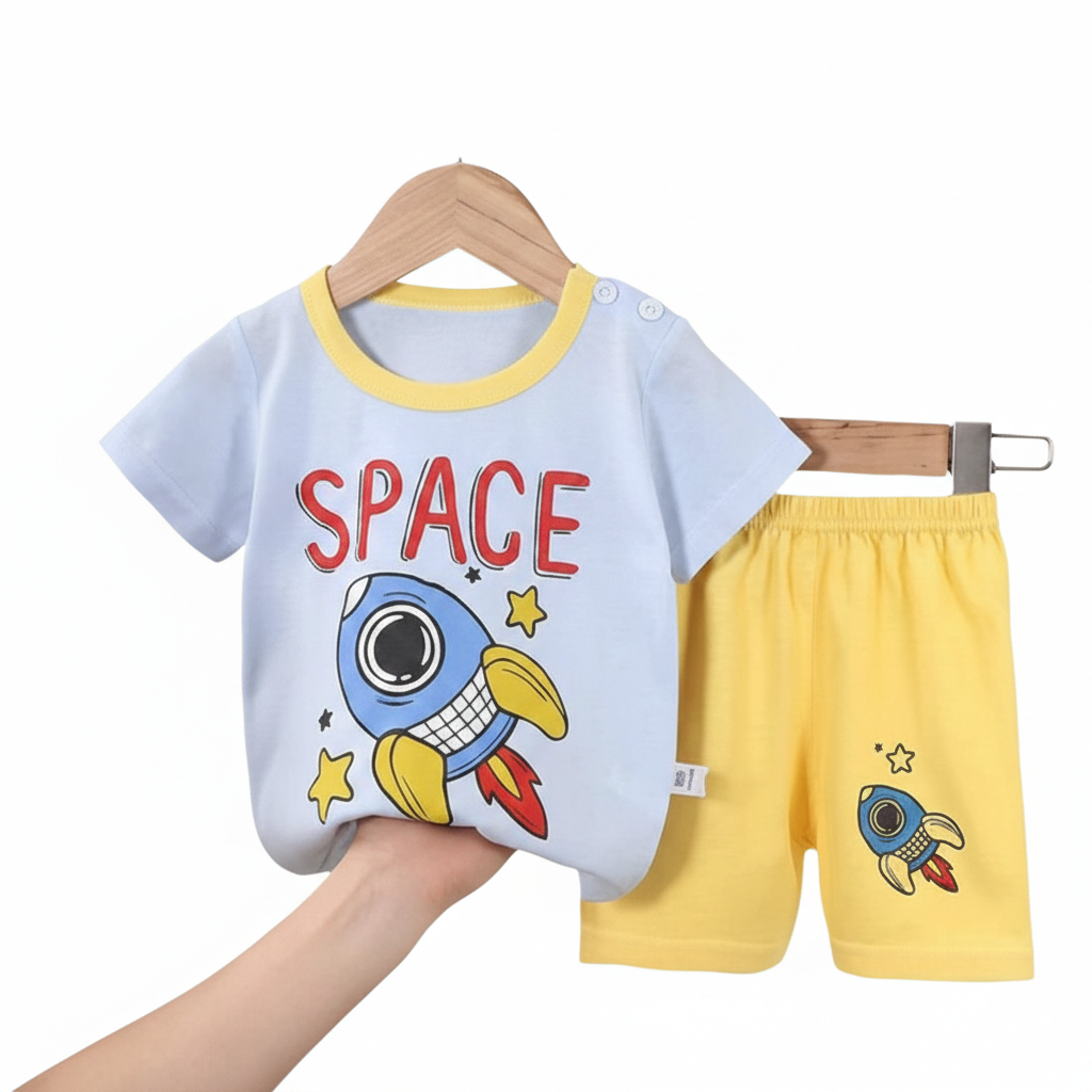 Space Rocket Print Suit