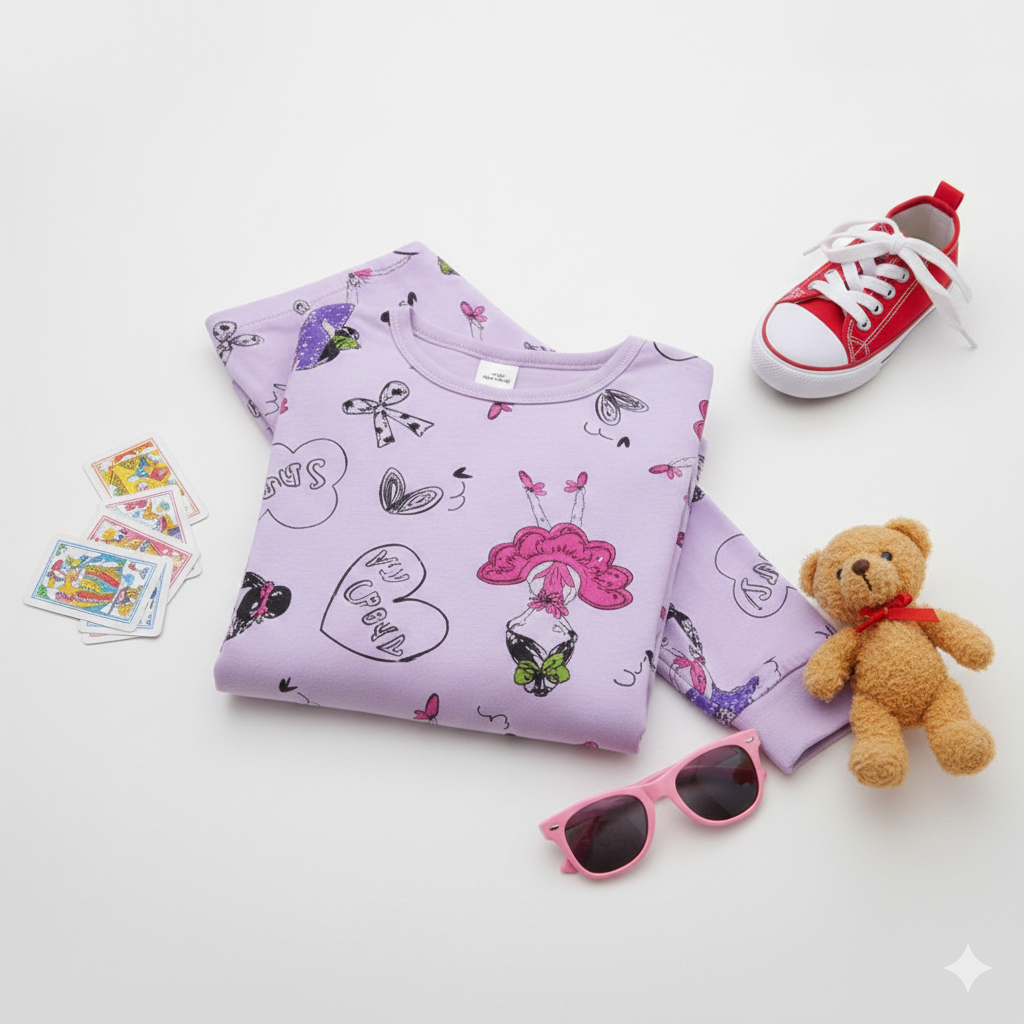Little Dancer Purple Night Suit