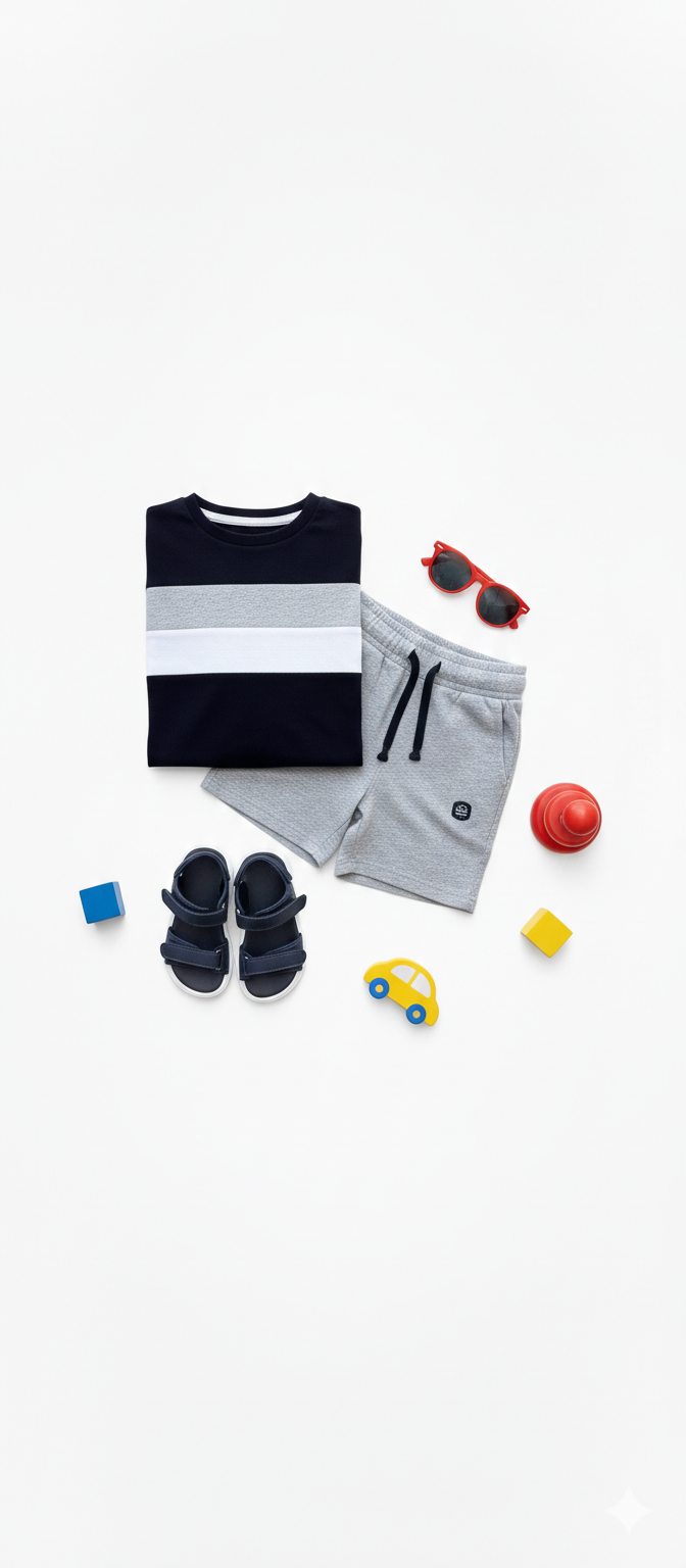 Classic Gray & White Formal Suit