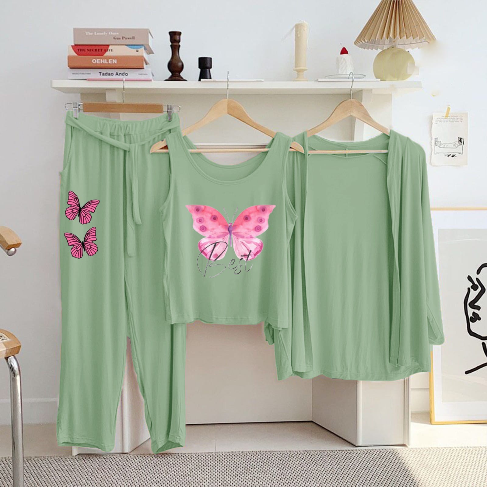 Night Printed Suit 3 Pcs