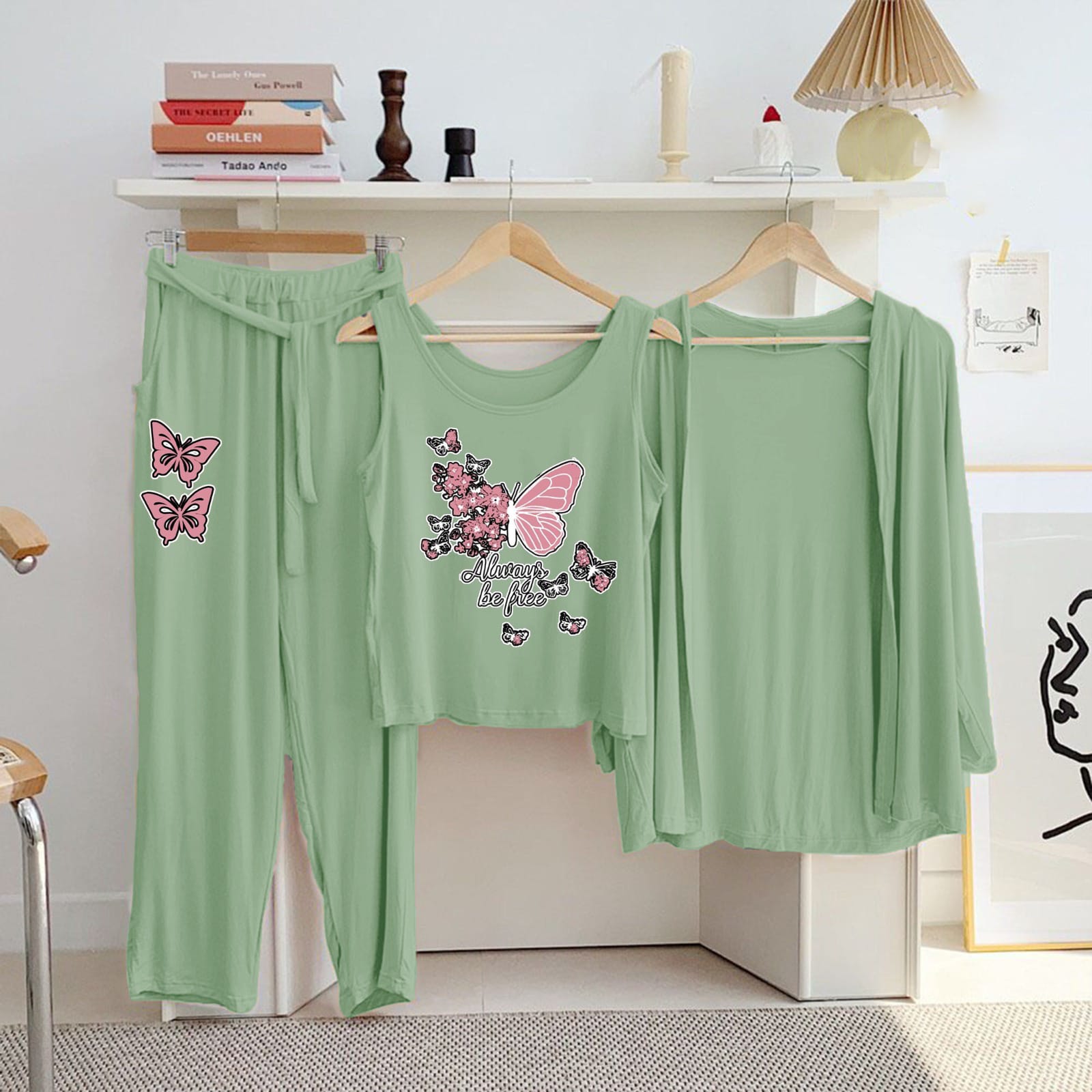 Night Printed Suit 3 Pcs
