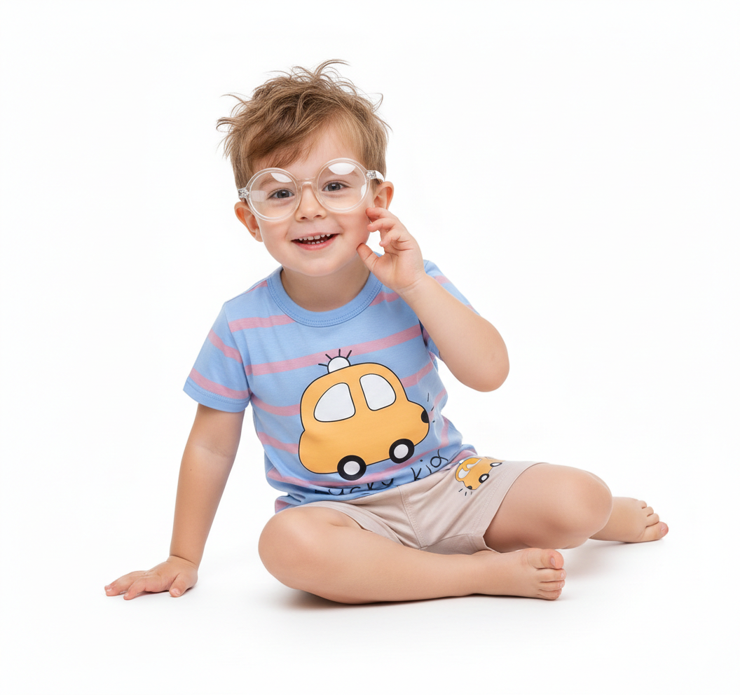 Lucky Kid" Car Print Suit