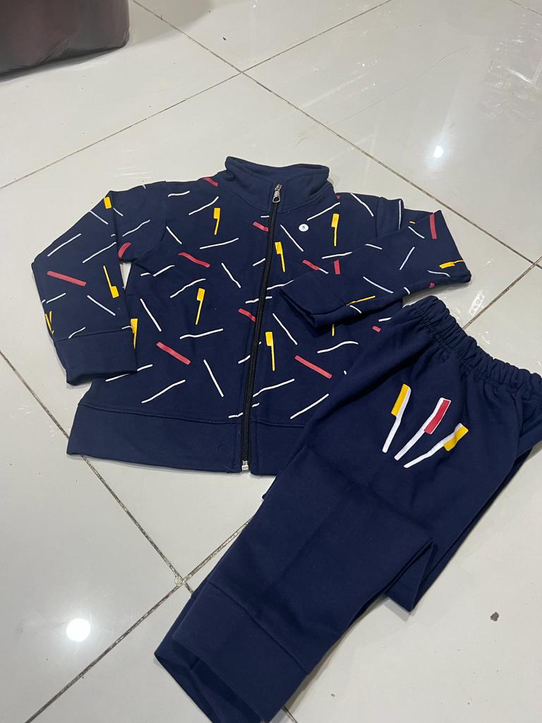 Boys/Girls Winter Fleece Tracksuit with Zipper Hoodie