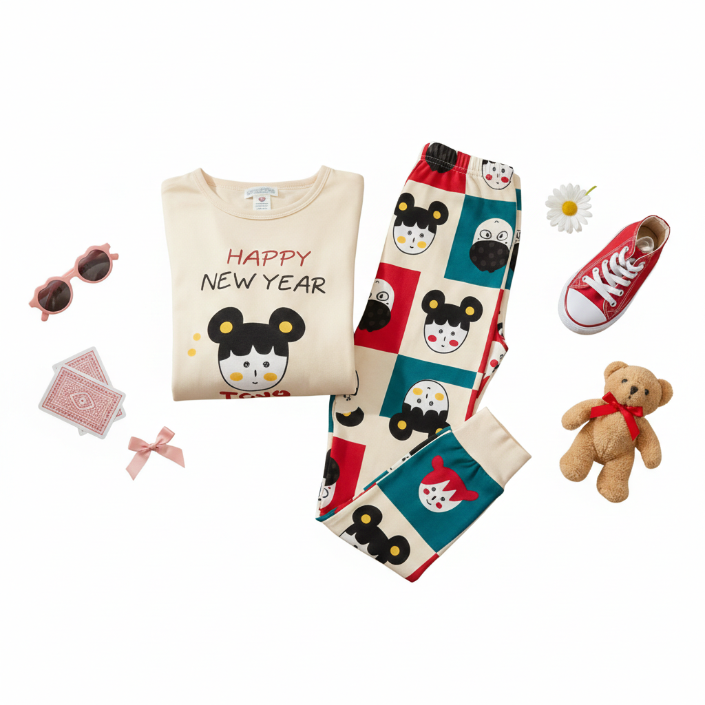 Kids' Happy New Year Pajama Set